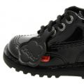 Infant Black Patent Kick Hi Shoes (5-12) 66316 by Kickers from Hurleys