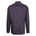 Mens Navy Merci Geo L/s Shirt 50938 by Ted Baker from Hurleys