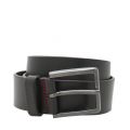 Mens Black Gionio Leather Belt 23574 by HUGO from Hurleys
