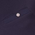 Mens Navy Witnay Textured S/s Polo Shirt 14212 by Ted Baker from Hurleys