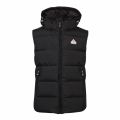 Mens Black Spoutnic Padded Hooded Gilet 49017 by Pyrenex from Hurleys