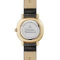 Womens Black/Gold Mayfair Leather Watch 44362 by Vivienne Westwood from Hurleys