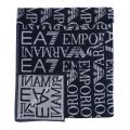 Mens Blue Sea World Monogram Towel 20418 by EA7 from Hurleys