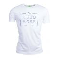 Mens White Logo Tee 1 S/s T Shirt 15114 by BOSS from Hurleys