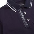 Boys Navy Logo Placket S/s Polo Shirt 77631 by Emporio Armani from Hurleys
