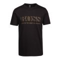 Athleisure Mens Black Tee Pixel 1 S/s T Shirt 93351 by BOSS from Hurleys