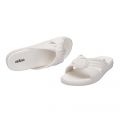 Womens White Plush Knot Slides 103645 by Melissa from Hurleys