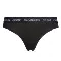 Womens Black CK One Thong 81872 by Calvin Klein from Hurleys