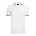 Athleisure Mens White Paddy S/s Polo Shirt 83375 by BOSS from Hurleys
