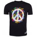 Mens Black Grafitti Peace Slim S/s T Shirt 17882 by Love Moschino from Hurleys