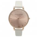 Womens Mink & Rose Gold Big Dial Watch 16621 by Olivia Burton from Hurleys