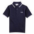 Boys Navy Tipped S/s Polo Shirt 7491 by BOSS from Hurleys