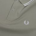 Mens Light Sage Twin Tipped S/s Polo Shirt 58919 by Fred Perry from Hurleys