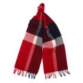 Womens Navy/Red Hamble Check Scarf 31465 by Barbour from Hurleys