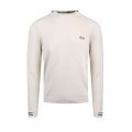 Athleisure Mens Oat Ronard Crew Neck Knitted Jumper 98329 by BOSS from Hurleys