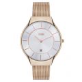 Women Silver Dial Rose Gold Reese Watch