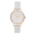 Womens Blush & Pale Gold Glitter Dial Vegan Strap Watch 49168 by Olivia Burton from Hurleys