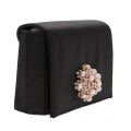 Womens Black Selinaa Brooch Evening Clutch Bag 22905 by Ted Baker from Hurleys