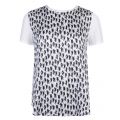 Womens White Cat Front Silk S/s Top 20090 by PS Paul Smith from Hurleys
