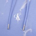 Womens Powdery Blue Lava Dye Cropped Hoodie 74579 by Calvin Klein from Hurleys