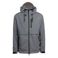 Mens Grey Branded Peak Hooded Jacket 55497 by Emporio Armani from Hurleys