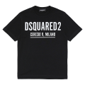 Boys Black Large Logo Relax S/s T Shirt 107384 by Dsquared2 from Hurleys