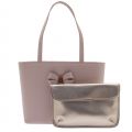 Womens Light Pink Bowmisa Small Shopper Bag & Pouch 22863 by Ted Baker from Hurleys