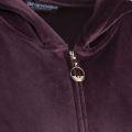 Womens Coffee Shiny Velvet Hooded Tracksuit 96321 by Emporio Armani Bodywear from Hurleys