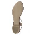 Womens Tan Metal Plate Sandals 19905 by Emporio Armani from Hurleys