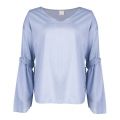Casual Womens Turquoise Equili Fluted Sleeve Blouse 26542 by BOSS from Hurleys