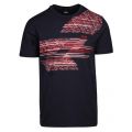 Athleisure Mens Navy Teep 1 Colourblock S/s T Shirt 36887 by BOSS from Hurleys