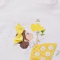 Girls White & Yellow Doll & Daisy S/s T Shirt 22566 by Mayoral from Hurleys