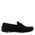 Mens Black/Silver Driver Mocassin Shoes 84952 by Emporio Armani from Hurleys