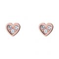 Ted Baker Earrings Womens Rose Gold/Crystal Neena Nano Heart