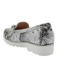 Womens White Silver Aretina Snake Print Shoes 83501 by Moda In Pelle from Hurleys