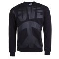 Mens Black Tonal Love Sweat Top 17894 by Love Moschino from Hurleys