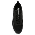 Mens Black Branded Mesh Trainers 48311 by EA7 from Hurleys