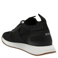 Athleisure Mens Black Titanium_Runn_Knit Trainers 37951 by BOSS from Hurleys