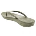 Fit Flop Womens Dark Olive Iqushion Flip Flops 8456 by FitFlop from Hurleys