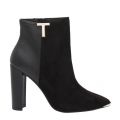 Womens Black Inala T Suede Heeled Boots 51046 by Ted Baker from Hurleys