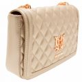Womens Rose Gold Quilted Logo Shoulder Bag 17985 by Love Moschino from Hurleys