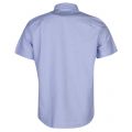 Mens Blue Oxford Regular Fit S/s Shirt 23251 by Lacoste from Hurleys