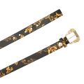 Womens Black/Gold Elegant Buckle Baroque Belt 90428 by Versace Jeans Couture from Hurleys
