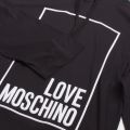 Womens Black Hooded Logo Box Dress 35197 by Love Moschino from Hurleys