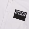 Mens White Branded Label Slim Fit L/s Shirt 46757 by Versace Jeans Couture from Hurleys