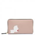 Womens Nude Rose Kissing Cameo Zip Around Purse 19341 by Lulu Guinness from Hurleys