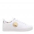 Womens White Gold Foil Emblem Trainers 103172 by Versace Jeans Couture from Hurleys
