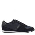 Athleisure Mens Dark Blue Maze_Lowp Trainers 37945 by BOSS from Hurleys