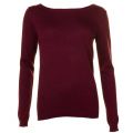 Womens Tawny Port Vilesly L/s Knitted Top