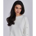 Womens Off White Drifting Button Knitted Jumper 81969 by Barbour International from Hurleys